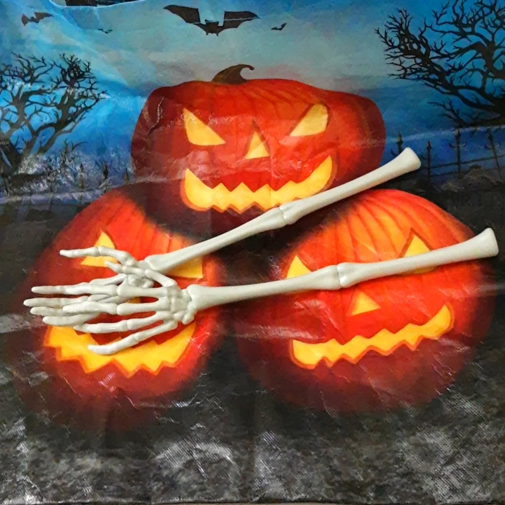 Skeleton Arms & Hands Halloween Party Serving Tongs Food Table Décor One Pair